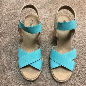 Diba teal wedges...like new